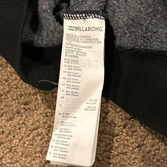 Billabong Boys Dark Grey Hooded Zip-up Sweatshirt - Picture 7 of 7